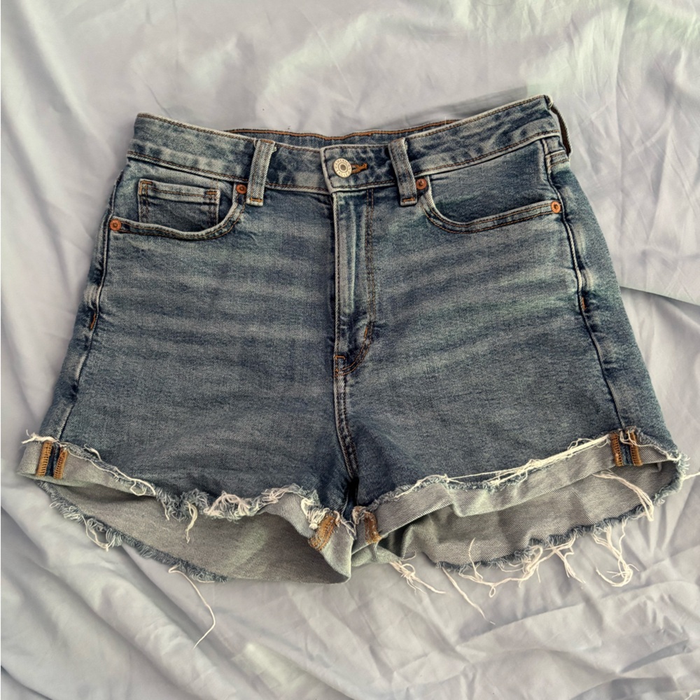 AE Stretch Denim Mom Shorts